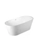 Banheira de Imersão Gamboa 2 Glossy White Immersi Moderna 159,5x75x59