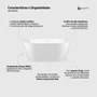 Banheira de Imersão Gamboa 2 Glossy White Immersi Moderna 159,5x75x59