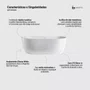 Banheira de Imersão Garopaba Glossy White Immersi Moderna 170x80x60