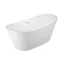 Banheira de Imersão Porto Belo Immersi Glossy White Moderna 170x81x68