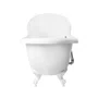 Banheira Antígua Immersi Freestanding com Pés Brancos 2 Pessoas 175x73x77