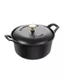 Caçarola Oval Vintage em Ferro Fundido Staub 20 cm 1L - Preto