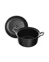 Caçarola Oval Vintage em Ferro Fundido Staub 20 cm 1L - Preto