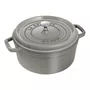 Caçarola Staub Redonda Ferro Fundido Cinza Grafite 26cm