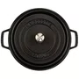 Caçarola Staub Redonda Ferro Fundido Feito na França Preta 26cm