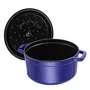 Caçarola Staub Redonda Ferro Fundido Azul Marinho 30cm