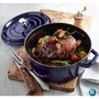 Caçarola Staub Redonda Ferro Fundido Azul Marinho 30cm
