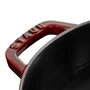 Caçarola Staub Redonda Baixa Chistera Ferro Fundido Vermelho Granado 28cm