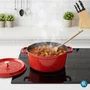 Caçarola Staub Redonda Premium Cereja Ferro Fundido 18cm