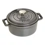 Caçarola Redonda Staub Ferro Fundido Cinza Grafite 12cm