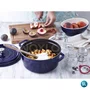 Caçarola Redonda Staub Ferro Fundido Feito na França Azul Marinho 28cm