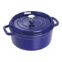 Caçarola Redonda Staub Ferro Fundido Feito na França Azul Marinho 22cm