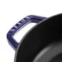 Caçarola Staub Redonda Baixa Chistera Ferro Fundido Azul Marinho 28cm