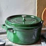 Caçarola Staub Redonda Ferro Fundido Verde Basil 26cm