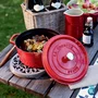 Caçarola Staub Redonda Ferro Fundido Vermelho cereja 30 cm