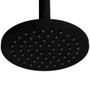 Chuveiro de Teto Loop Doka Matt Black Redondo 15cm 10,7 Litros