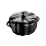 Cocotte STAUB Cerâmica Pumpkin Abóbora Preto Fosco 12cm