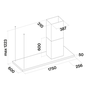 Coifa de Ilha para Direita Lumen NRS Falmec Inox 175cm 220V