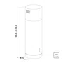 Coifa de Ilha Cilíndrica Tramontina Tube Isla 35 Aço Inox Chaminé 60cm 220V - 94833/221