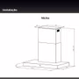 Coifa de Parede Cuisinart Arkton BBQ Inox 2 Motores 2000M³ 120cm 220V