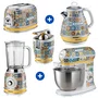 Coleção Ariete Positano Batedeira, Liquidificador, Espremedor, Chaleira e Torradeira Inox