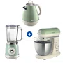 Combo Ariete Vintage Planetária 7V + Chaleira 1,7 Litros + Liquidificador Verde