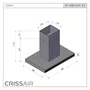 Combo Cozinha Crissair  Cooktop Signature Inox 90cm + Coifa de Ilha NI 39 Black Cristal