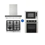 Combo Cozinha Crissair Signature Coifa de Parede 60cm + Cooktop 4Q + Torre Quente 220V