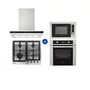 Combo Cozinha Crissair Signature Coifa de Parede 60cm + Cooktop 4Q + Torre Quente 220V