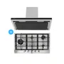 Combo Cozinha Crissair Signature Cooktop Inox 304 5Q + Coifa de Parede Soft 1.050 m³/h