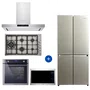 Combo Cozinha Cuisinart Arkton Completa Refrigerador 518L ATC + Forno Dual Zone + Coifa Digital + Cooktop Sabaf