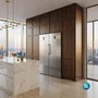Combo Duo Side by Side Refrigerador e Freezer Conversível Cuisinart Arkton Inox 760L