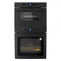 Combo Elettromec Black Matte: Micro-ondas a Vapor 45L + Forno a Vapor 74L  220V