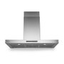 Combo Elettromec Coifa Milano Parede 90cm + Torre Forno Elétrico e Micro-ondas Luce + Cooktop Quadratto 90cm