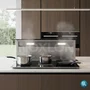Combo Elettromec Coifa Sollevare 90cm + Cooktop de Indução 6 Semi Flex Zone Linha Vetro