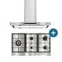 Combo Elettromec - Cooktop a Gás Luce + Coifa Adria - 220V