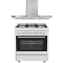 Combo Invita Fogão Semiprofissional 75cm e Coifa de Parede 80cm Inox 220V