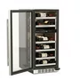 Conjunto de Adega 25 Garrafas e Cervejeira 88L de Embutir Elettromec com Porta em Vidro e Inox