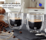 Conjunto de Copos Para Espresso Zwilling Sorrento em Vidro Com Parede Dupla - 80ml