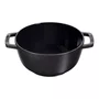 Conjunto Fondue Staub Ferro Fundido Preto 16cm
