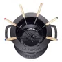Conjunto Fondue Staub Ferro Fundido Preto 18cm