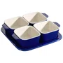 Conjunto para Aperitivos em Cerâmica Staub  5pcs, 19x19cm Azul Marinho
