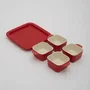 Conjunto Staub em Cerâmica para Aperitivos 5 Peças Cereja