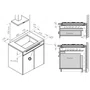 Cooktop a Gás de Embutir Elettromec Black Matte 75cm 5Q 220V CKG-5Q-75-BM-3TNA