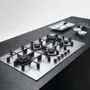Cooktop a Gás em Inox à Gás Franke 5Q Dupla Chama Lateral FHMA 905 220V