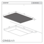 Cooktop de Indução Crissair All Black CCI 90 Flex Zone 220V 90cm