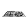 Cooktop Inox a Gás Crissair CCB 04 G5 Tripla Chama Lateral 4.kW