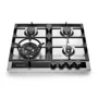 Cooktop Sole Elettromec 4 Queimadores a Gás Inox e Vidro 60 cm Bivolt