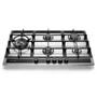 Cooktop Sole Elettromec 5 Queimadores a Gás Inox e Vidro 90 cm Bivolt