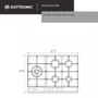 Cooktop Sole Elettromec 5 Queimadores a Gás Inox e Vidro 70 cm Bivolt
